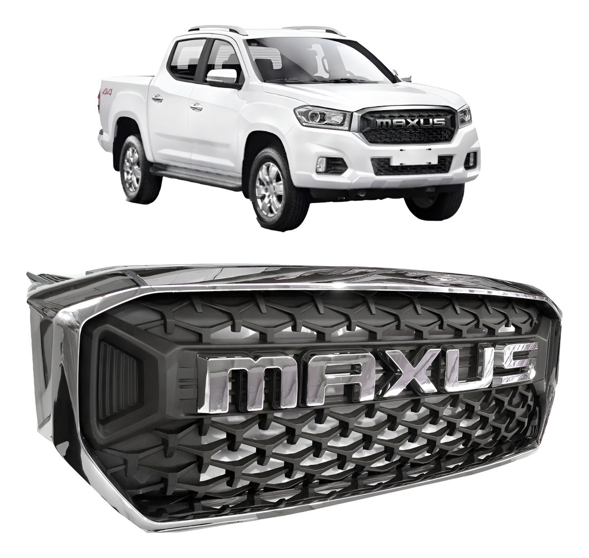 Mascara Cromada Con Letras Para Maxus T60 2.8 Dx 2017-2023