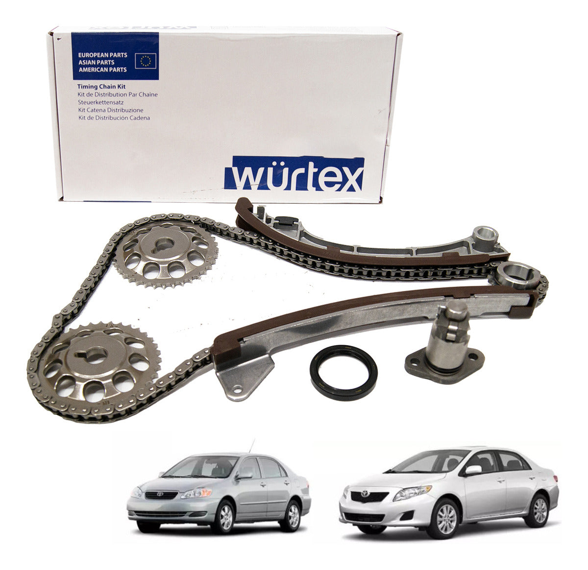 Kit Distribución Toyota Corolla 1.6 3zzfe Año 2004 7 Pzas