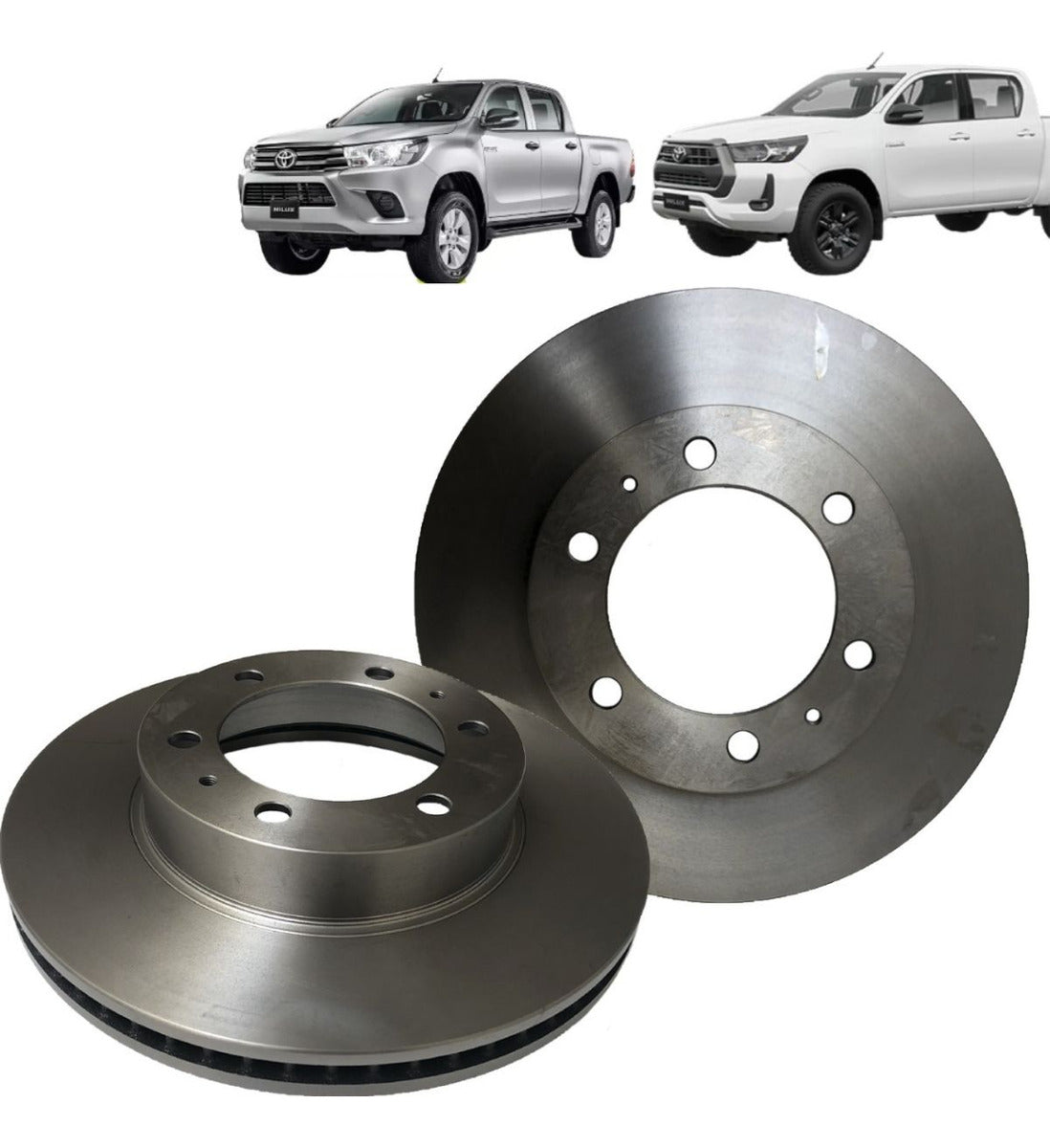 Discos Freno Delanteros Toyota Hilux 2.4 Año 2021 Power Brak