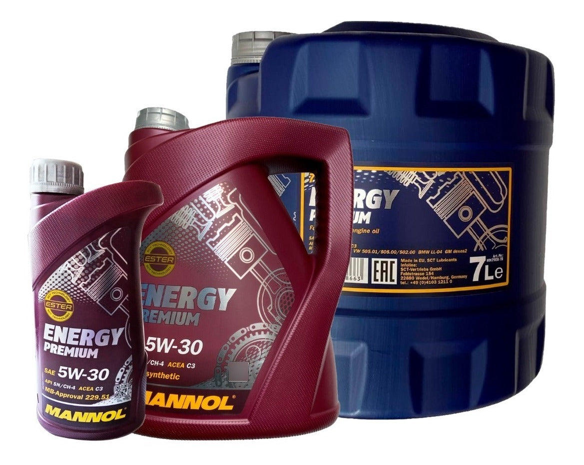Aceite Sintetico Energy Premium 5w30 Marca Mannol 8 L T S
