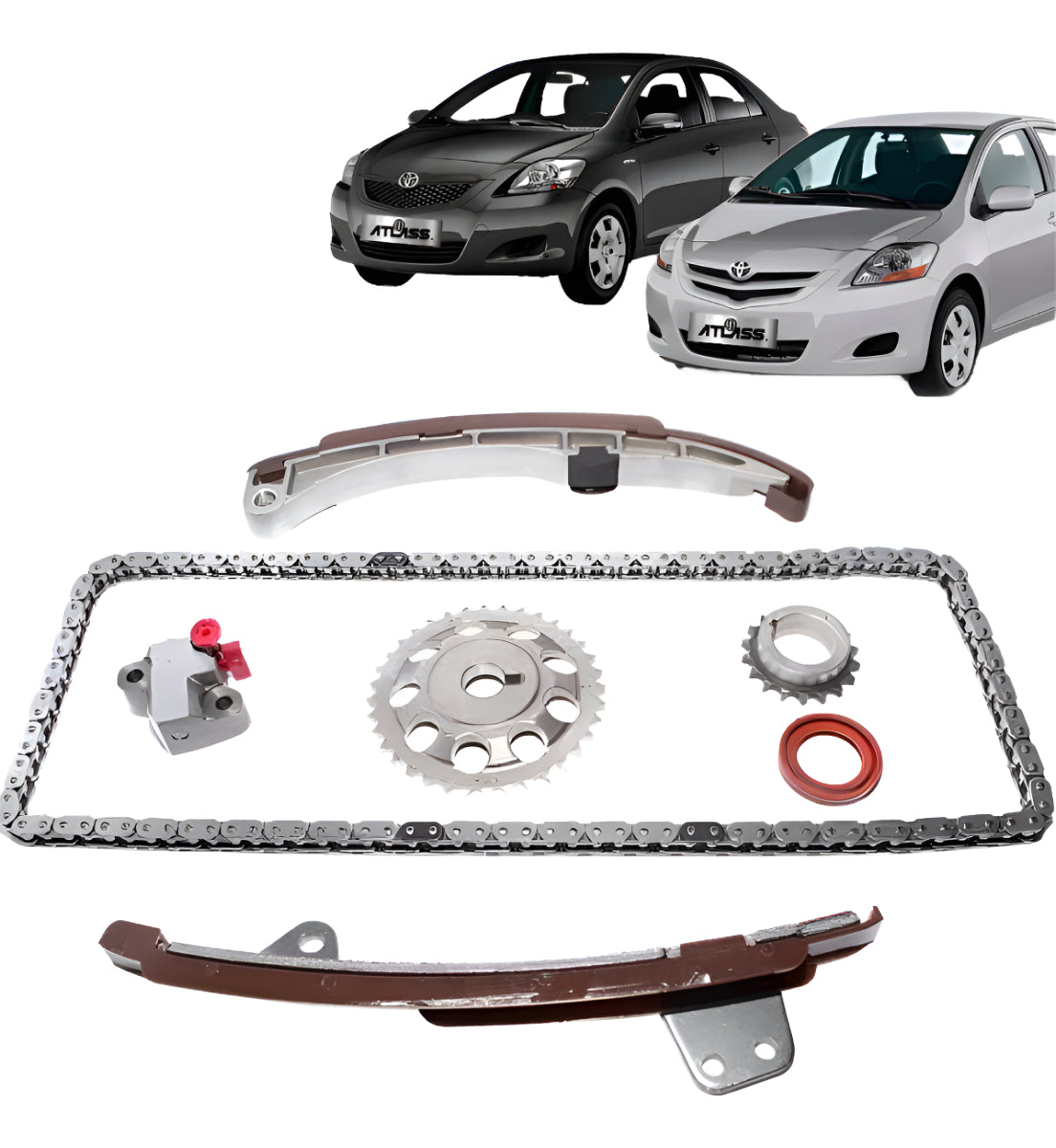 Kit De Distribucion Toyota Yaris 1.5 Ncp93 2006-2013 7 Pza