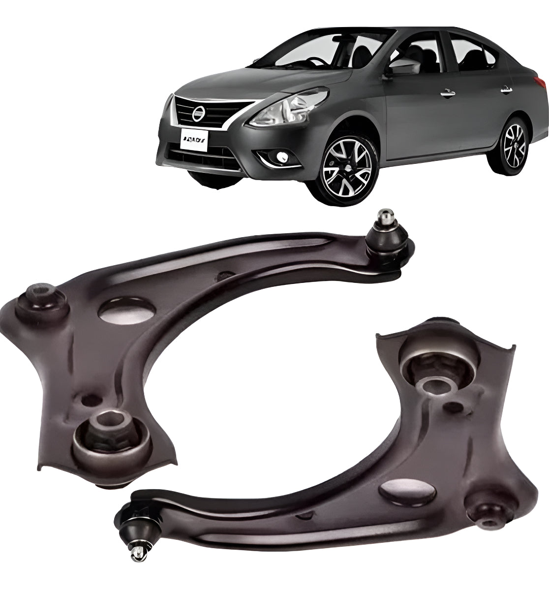 Bandejas Inferior Der Izq Nissan Versa 1.6 Hr16de Año 2017