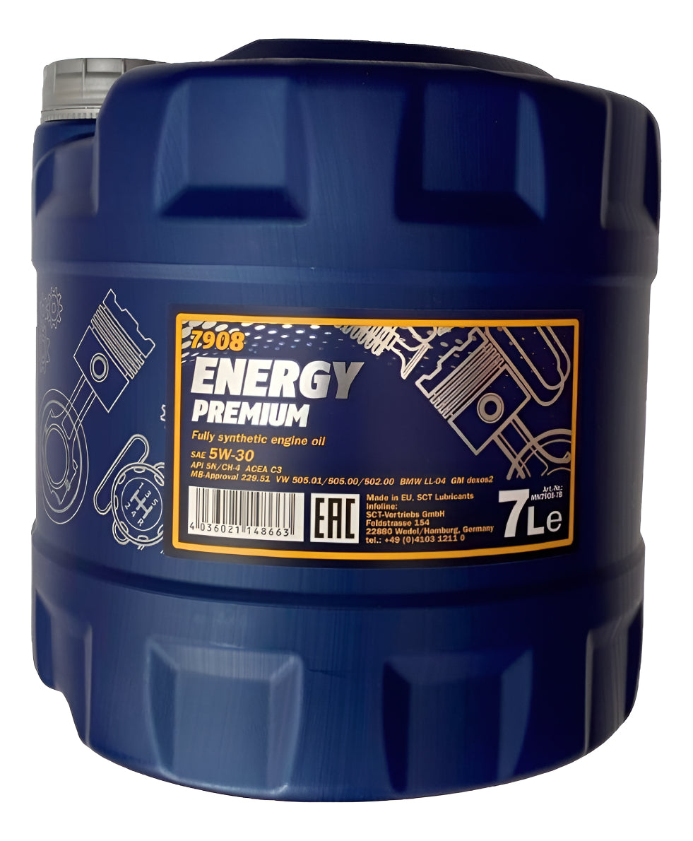 Aceite Sintetico Energy Premium 5w30 Marca Mannol 7 L T S