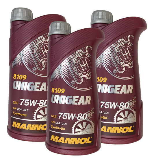 Aceite Unigear 75w80 Gl-4/gl-5 Ls Marca Mannol 3lts