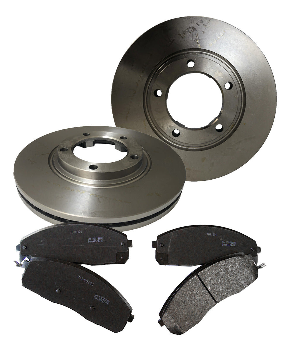 Discos + Pastillas De Freno Para Kia Frontier 2.5 2012-2021