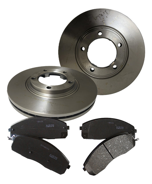 Discos + Pastillas De Freno Para Kia Frontier 2.5 2012-2021