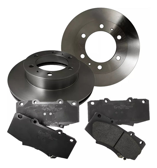 Discos + Pastillas Freno Delanteras Toyota Hilux 2.5 09-2015