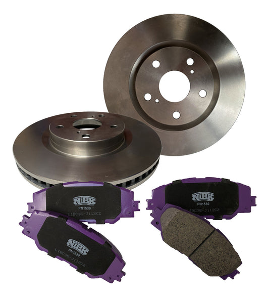 Discos + Pastillas De Freno Delanteras Toyota Rav4 2.0