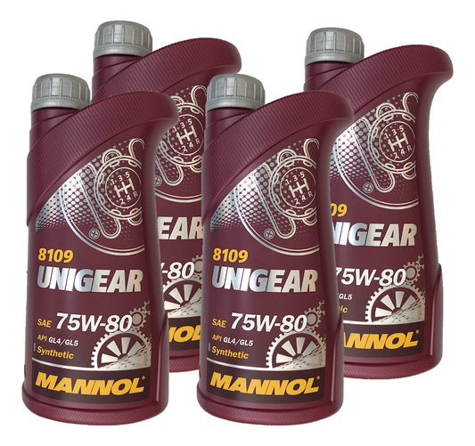 Aceite Unigear 75w80 Gl-4/gl-5 Ls Marca Mannol 4lts