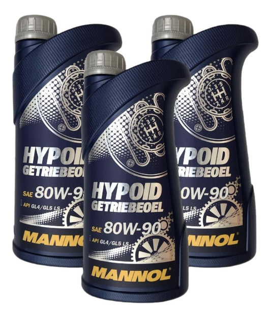 Aceite Hypoid 80w90 Gl-4 / Gl-5 Ls Marca Mannol 3lts