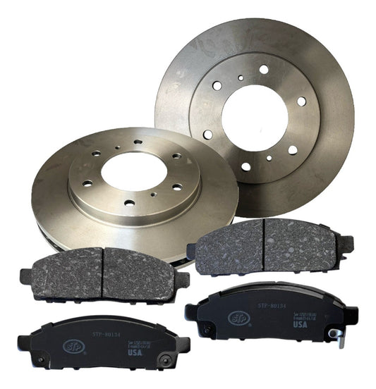 Discos + Pastillas De Freno Mitsubishi L200 2.5 2006-2015