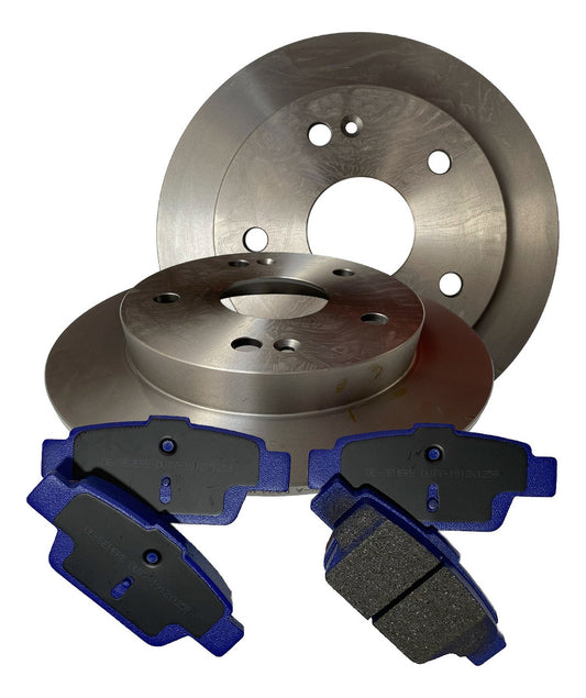 Discos + Pastillas De Freno Traseras Mahindra Xuv500 2.2