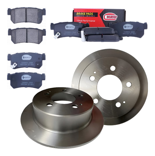 Discos + Pastillas Freno Traseros Actyon Sport 2.0 2006-2018