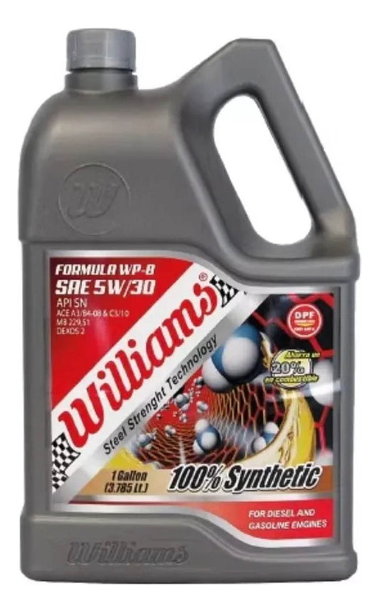 Aceite Williams 5w30 Wp-8 Full Synthetic 4L