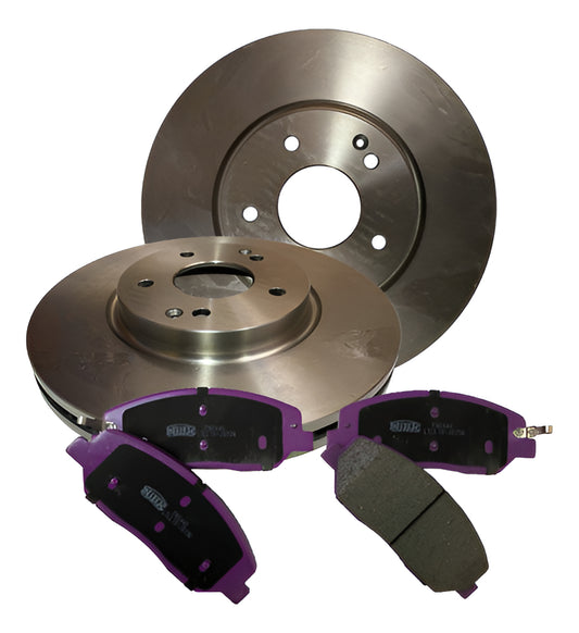 Discos + Pastillas De Freno Delanteras Ssangyong Korando 2.0