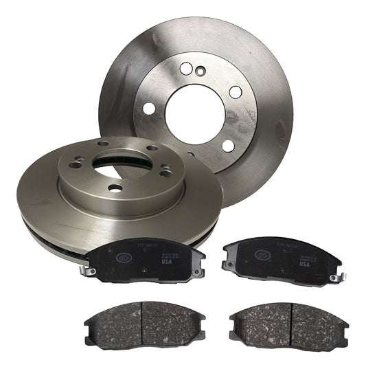Discos + Pastillas Freno Delanteras Rexton 2.7 2004-2007