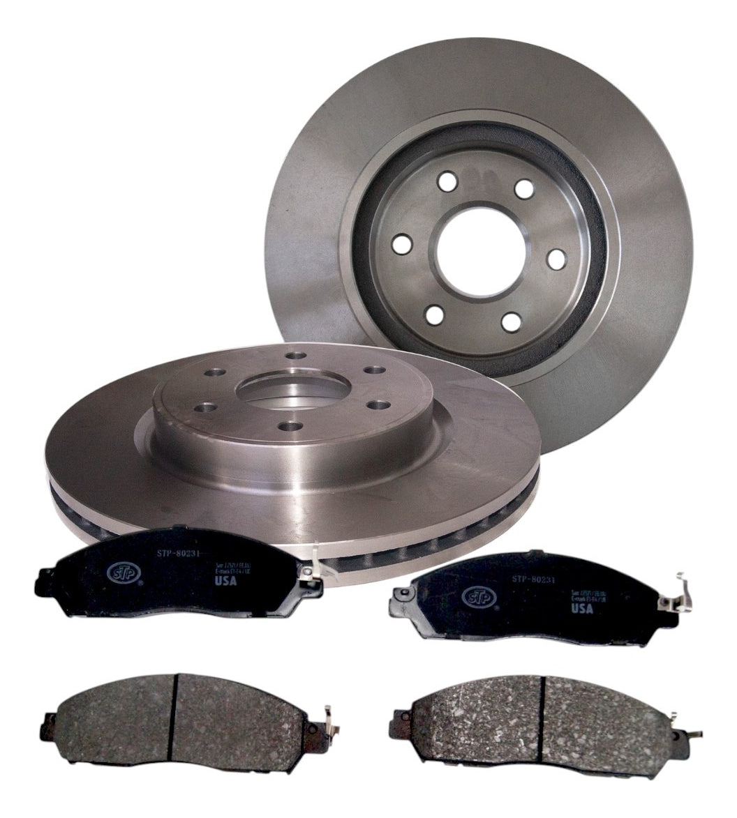 Discos + Pastillas De Freno Para Nissan Navara 2.5 Die 2013