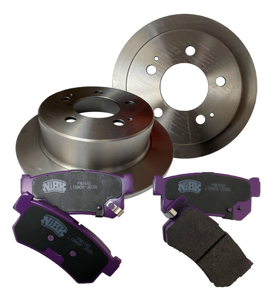 Discos + Pastillas De Freno Traseros Ssangyong Actyon 2.0