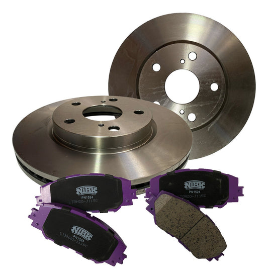 Discos + Pastillas De Freno Delanteras Toyota Rav4 2.4