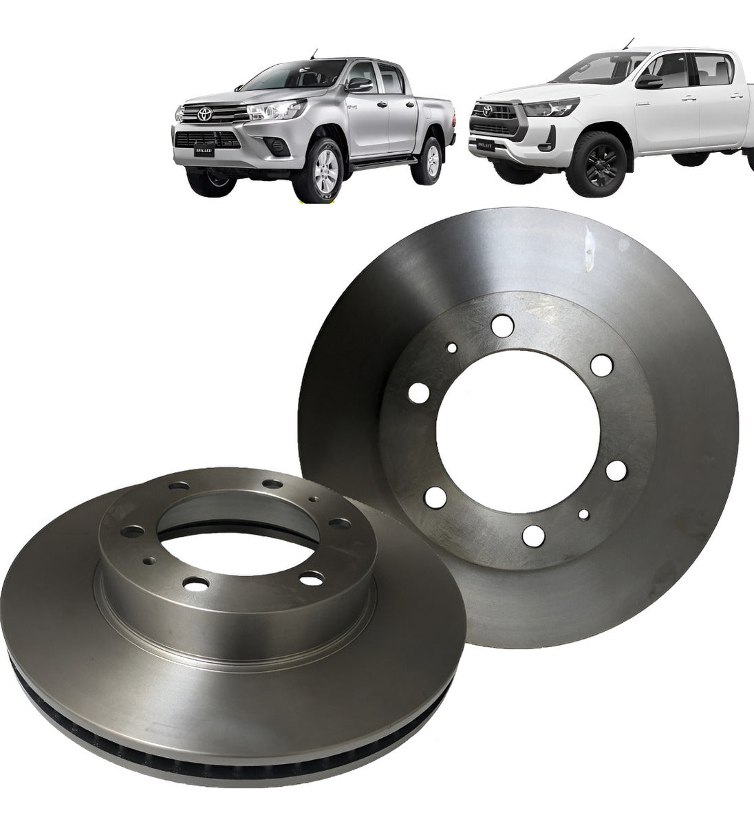 Discos Freno Delanteros Toyota Hilux 2.8 2016-2023 Pwer Brak