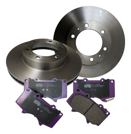Discos + Pastillas De Freno Delanteras Toyota New Hilux